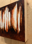 Conceptual Art on wood panel Philosophy