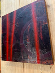 Unique painting on wood pane Abstract Art